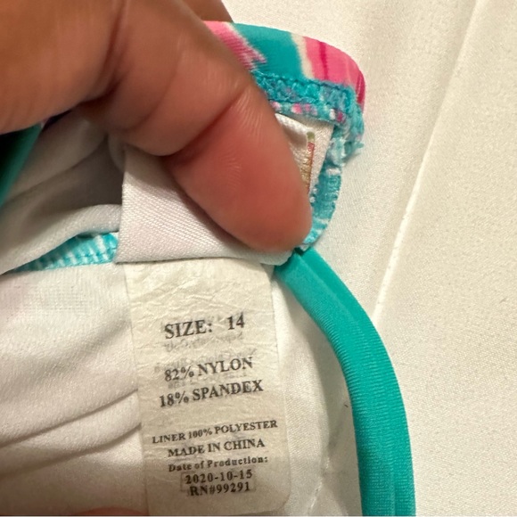 Girls Flamingo Swimsuit - Picture 4 of 5